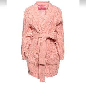 New! Pink Memories,light iced pink,2 front pocket,tie front.Sz.6